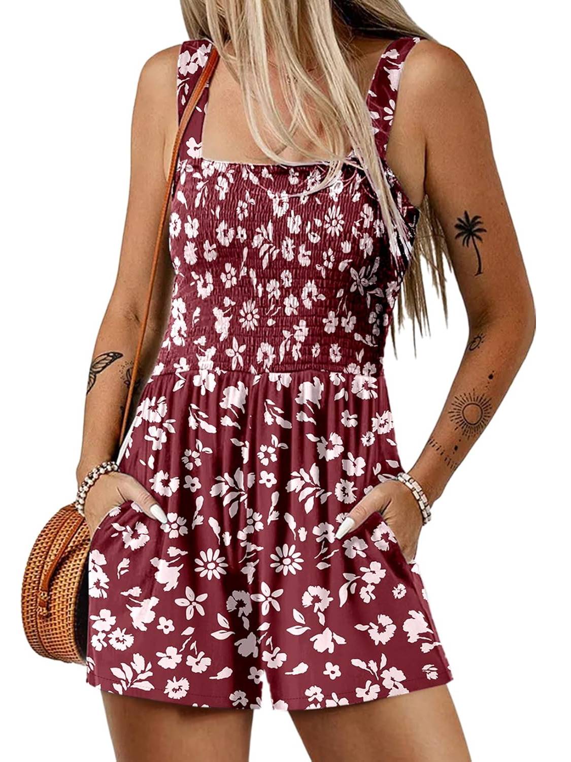 PocketBloom™ Smocked Romper