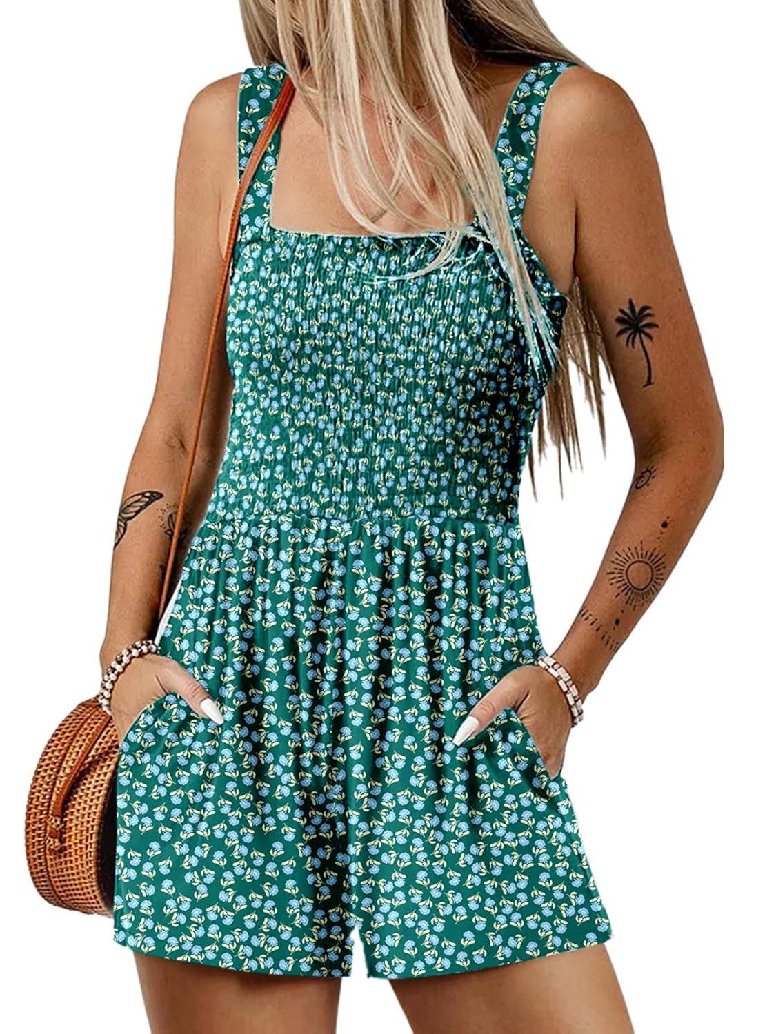 PocketBloom™ Smocked Romper