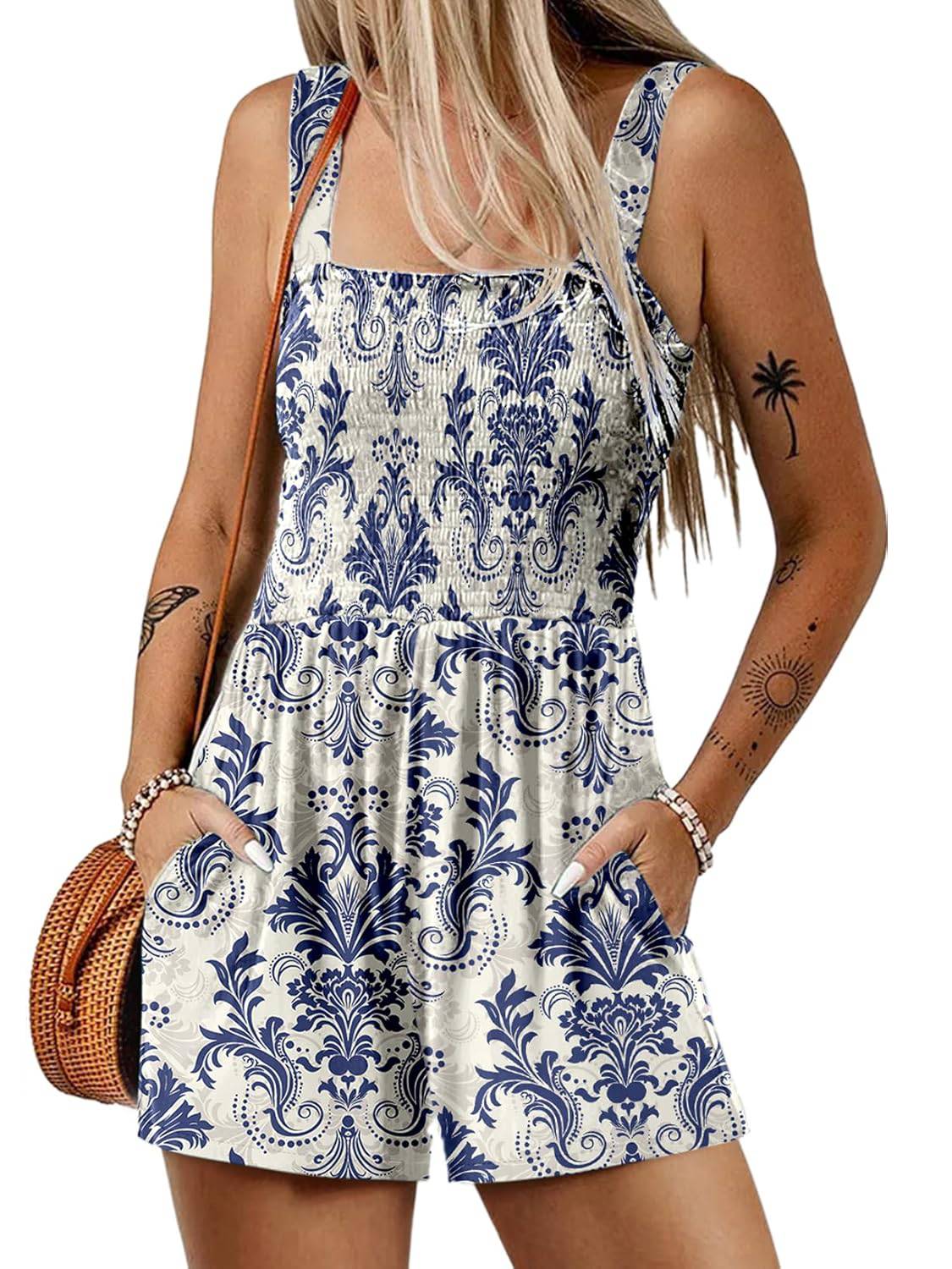PocketBloom™ Smocked Romper