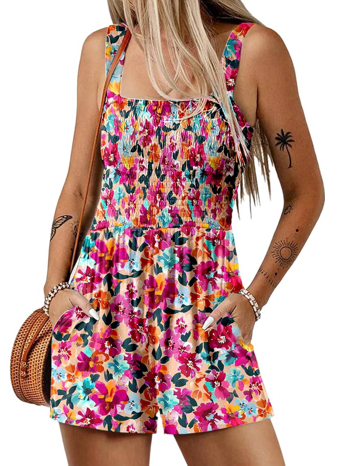 PocketBloom™ Smocked Romper