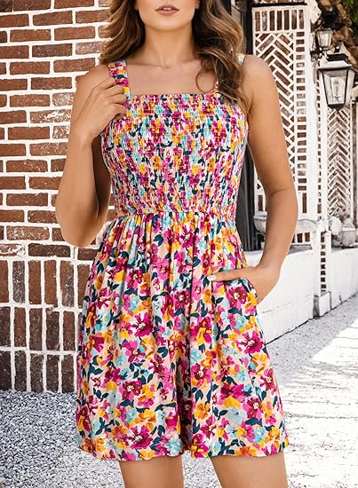 PocketBloom™ Smocked Romper