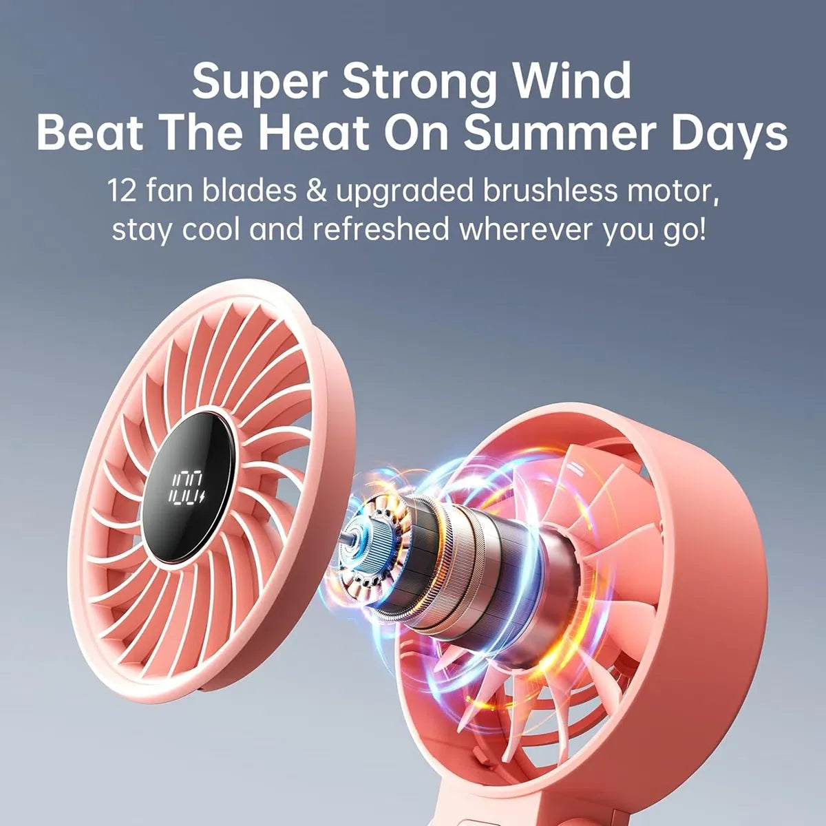 BreezeLock Portable Handheld Fan